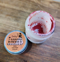 Load image into Gallery viewer, Vintage Milk Glass Shoe Polish Jar Lady Esquire Double Ended Jar
