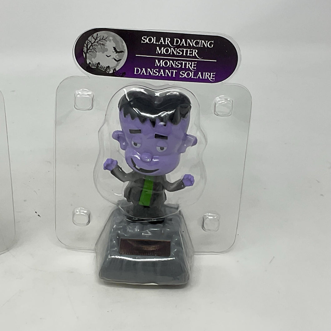 Vintage Halloween Solar Dancer Frankenstein Solar Powered Halloween Figure. Works. See video. In original package.