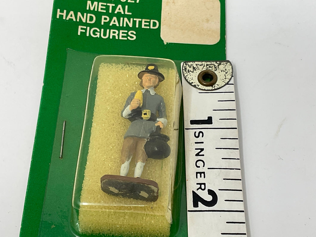 HO Scale Train Layout Scenery Miniature Pilgrim Thanksgiving Figure. Handpainted Bowser Figure.