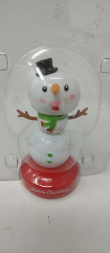 Solar Powered Dancing Snowman Solar Dancer Snowman Christmas Bobble Head