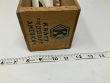 Load image into Gallery viewer, Vintage Cheese Crate with Sanitized and Ethically Sourced Found Animal Bones.
