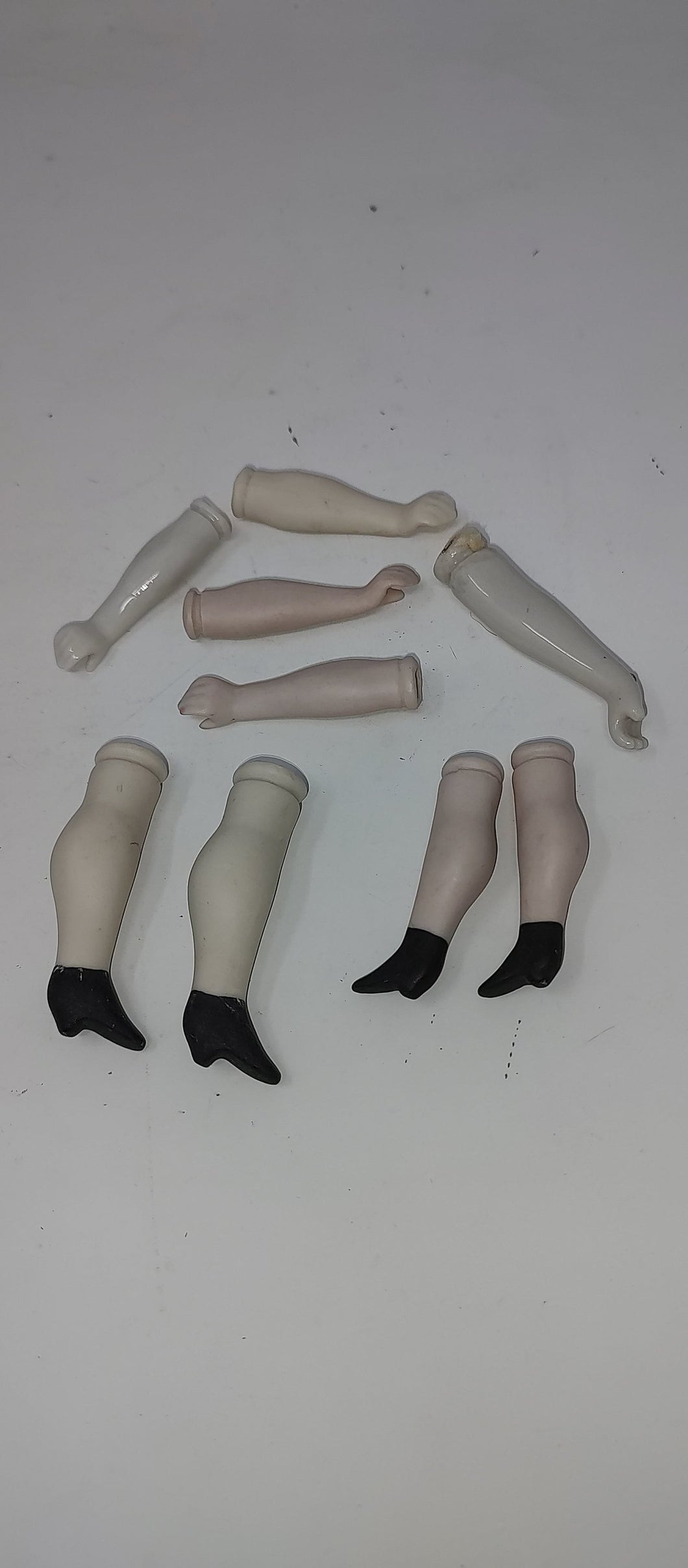 Antique Porcelain and Bisque Doll Arms and Legs