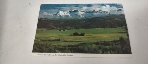 Vtg PC Eternal Splendor of Colorado Rockies Unused Postcard Panoramic Unposted