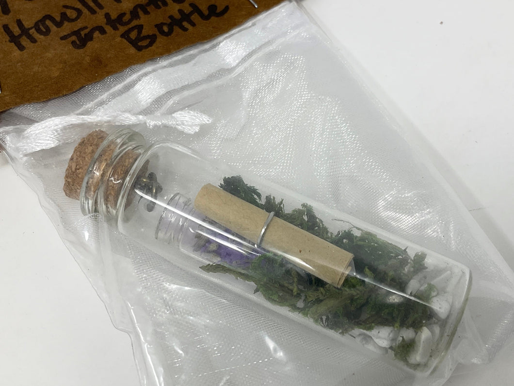 Handmade Wish Bottle. One of a Kind, Howlite and Lavender for Sleep. So cute. Great for gift.