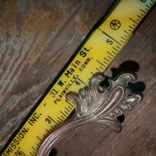 Load image into Gallery viewer, ONE Vintage Solid Cast Brass French Provincial Hollywood Regency Bureau Drawer Handle. Shabby Furniture Hardware. Choice of ONE.
