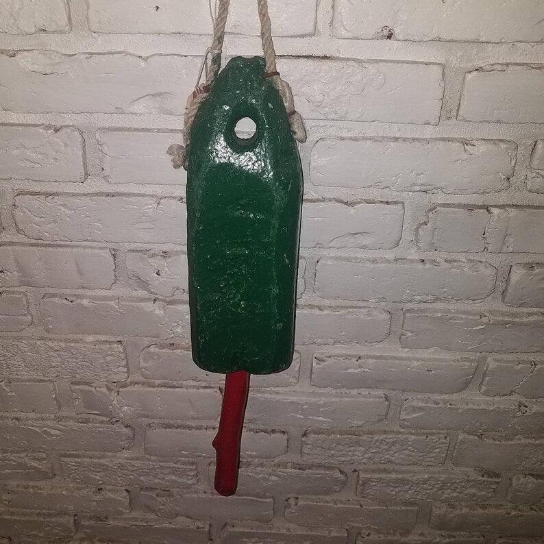 Old AUTHENTIC Wooden Maine Lobster Buoy. 22