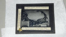 Load image into Gallery viewer, Antique Glass Negative from Wanderings of the Pilgrims. Cape Cod MA map drawn by Gregor Noetzel. Pageant of America, Yale University Press. - Sloth Candle Co.
