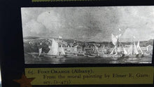 Load image into Gallery viewer, Antique Glass Negative. From mural painting: Elmer E. Garnsey Fort Orange Albany. The Pageant of America, Yale University Press. 3&quot; x 4&quot; - Sloth Candle Co.
