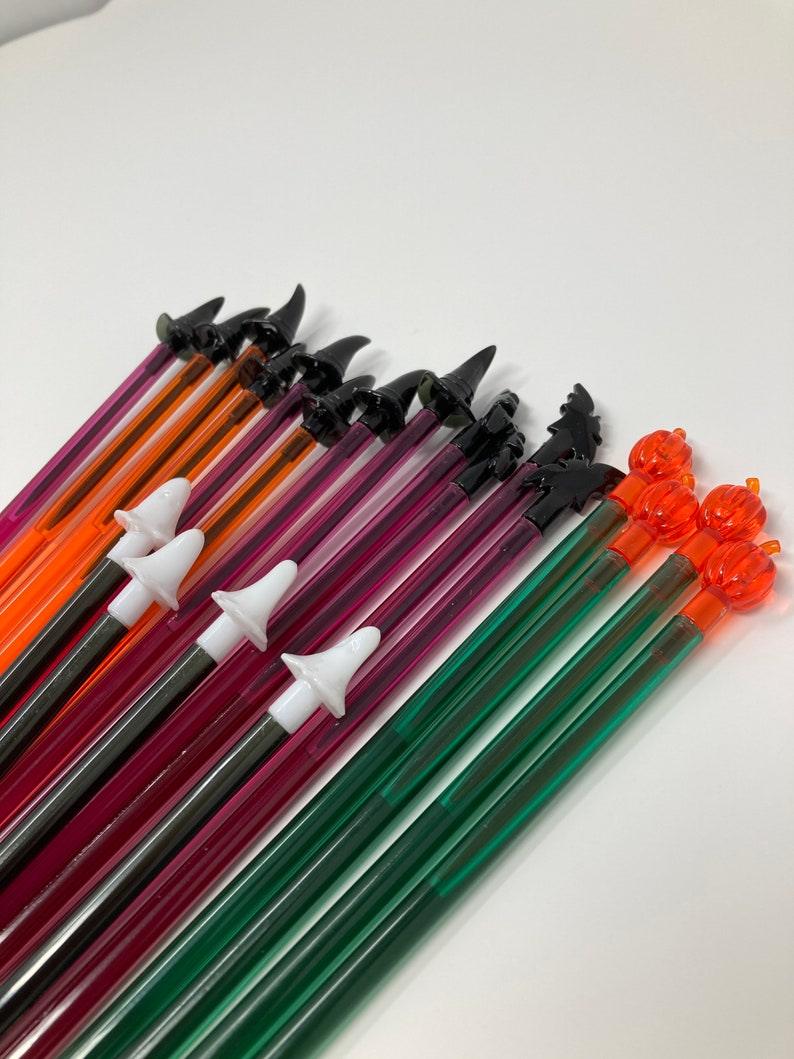 Lot 20 Halloween Party Picks for Cupcakes Appetizers Cheese Fruit. These are swizzle sticks that convert to picks. Vintage Halloween Party. - Sloth Candle Co.