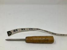 Load image into Gallery viewer, Vintage 1940&#39;s or 1950&#39;s Wood Handle Ice Pick. Meat Advertising Company. Can&#39;t Make it Out.
