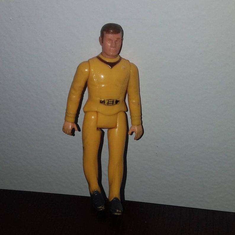 Vintage Captain Kirk Jointed Mini Action Figure. Made in Hong Kong. PPG
