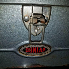 Load image into Gallery viewer, Vintage Dunlap Tool Box. Old School Steel Gray Tool Storage Paint Carrier.
