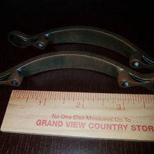 Load image into Gallery viewer, Vintage Furniture Hardware. Distressed, Primitive, Rustic Handles. Pair of Matching Country Handles. Repurpose on tray or photo frame.
