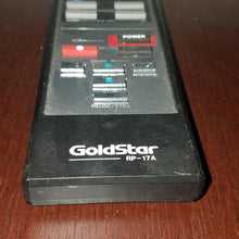 Load image into Gallery viewer, Vintage Goldstar Remote for Prop. Untested retro tv vcr remote control. Sold as-is for intrinsic value. TV/VCR
