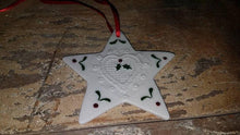 Load image into Gallery viewer, Vintage Porcelain Ceramic Christmas Star Ornament by Stillwater Art
