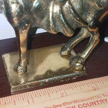 Load image into Gallery viewer, Vintage Solid Brass Horse Pony Statue. Show Pony. Show Horse. Patina. 4.5&quot;
