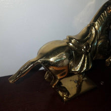 Load image into Gallery viewer, Vintage Solid Brass Horse Pony Statue. Show Pony. Show Horse. Patina.
