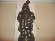 Load image into Gallery viewer, Vtg Antique? Santa Candy Chocolate Soap Mold Stocking Hook FOLK ART Signed OOAK
