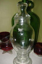 Load image into Gallery viewer, Vtg Glass Candy Jar Apothecary Footed Pedestal Display Counter Jar 9.75&quot; #1

