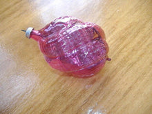 Load image into Gallery viewer, Vtg Sweet Shabby Pink Blown Glass Christmas Ornament West Germany 3&quot; Xmas Shell
